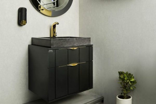 کابینت روشویی سیاه رنگ خاص