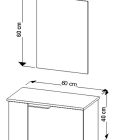 کابینت روشویی ایواریا مدل A-50-3