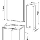 کابینت روشویی ایواریا مدل A-60-3