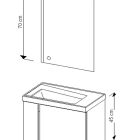 کابینت روشویی ایواریا مدل A-60-4