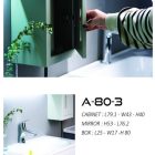 کابینت روشویی ایواریا مدل A-80-3