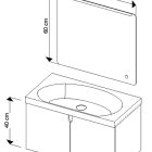 کابینت روشویی ایواریا مدل A-80-4