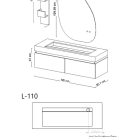 کابینت روشویی ایواریا مدل L-110