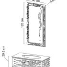کابینت روشویی ایواریا مدل L-111